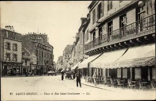 Ak Saint Brieuc Côtes d'Armor, Place et rue Saint Guillaume