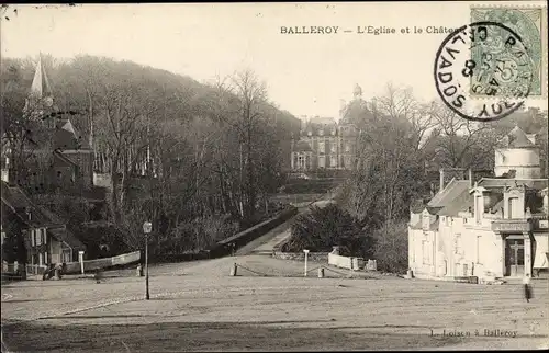 Ak Balleroy Calvados, L'Eglise et le Chateau