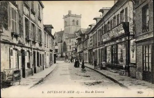 Ak Dives sur Mer Calvados, Rue de Lisieux