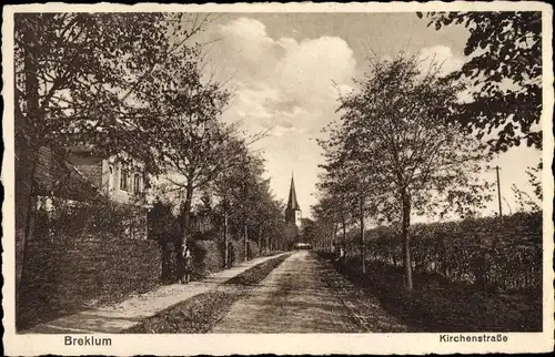 Ak Breklum in Nordfriesland, Kirchenstraße