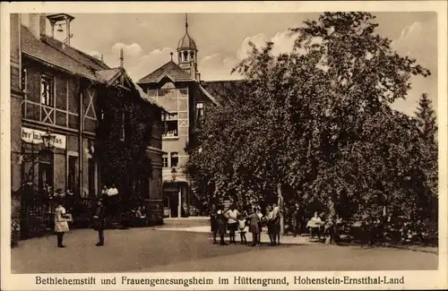 Ak Hüttengrund Hohenstein Ernstthal in Sachsen, Bethlehemstift, Frauengenesungsheim