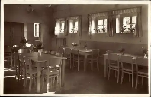 Ak Klinga Parthenstein in Sachsen, Jugendherberge, Innenansicht