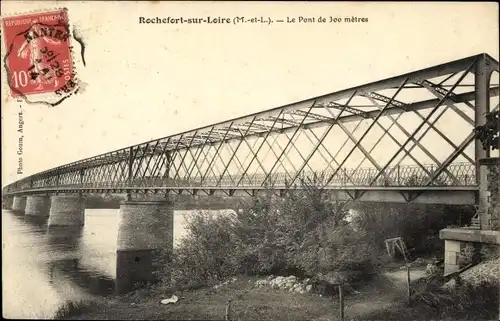 Ak Rochefort sur Loire Maine et Loire, Le Pont de 300 metres