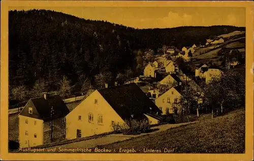 Ak Bockau im Erzgebirge, Unteres Dorf