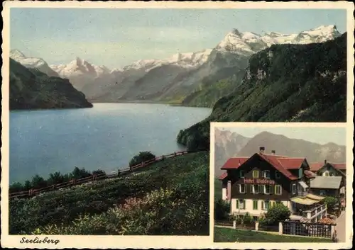 Ak Seelisberg Kanton Uri, Hotel Waldegg und Restauration Dependance und Chalet Montana