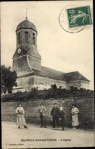 Ak Sainte Croix Grand Tonne Calvados, L'Église