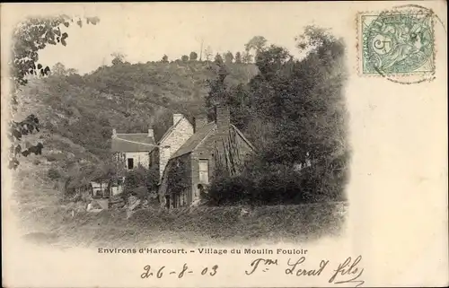 Ak Harcourt Calvados, Village du Moulin Fouloir