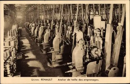 Ak Usines Renault, Atelier de Taille des Engrenages