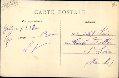 Ak Grandcamp les Bains Calvados, L'Epi a maree haute