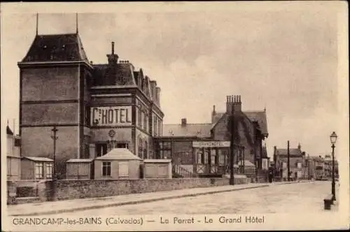 Ak Grandcamp les Bains Calvados, Le Perret, Le Grand Hotel