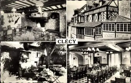 Ak Clécy Calvados, Hotel du Site Normand, Innenansicht
