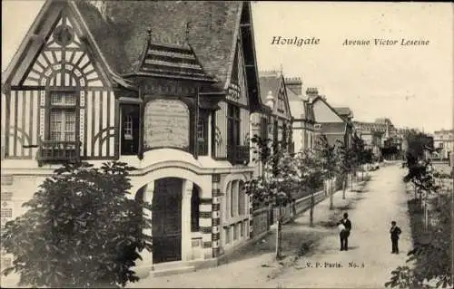 Ak Houlgate Calvados, Avenue Victor Leseine