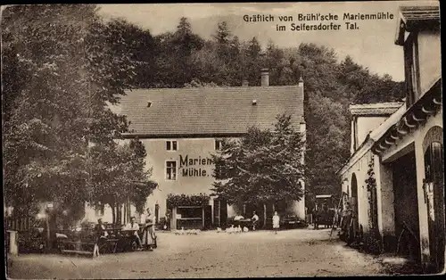 Ak Seifersdorf Wachau, Gräfl. v. Brühl'sche Marienmühle, Seifersdorfer Tal
