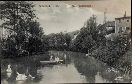 Ak Schmölln in Thüringen, Obere Sprottenpartie