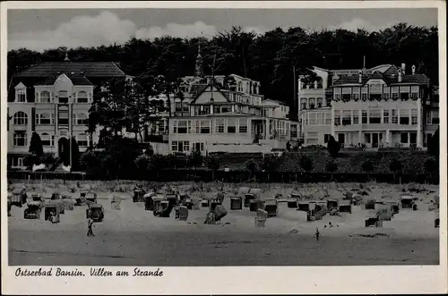 Ak Ostseebad Bansin Heringsdorf auf Usedom, Villen am Strande