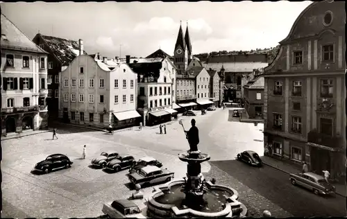 Ak Eichstädt Oberbayern, Marktplatz