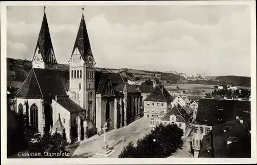 Ak Eichstätt in Oberbayern, Domplatz