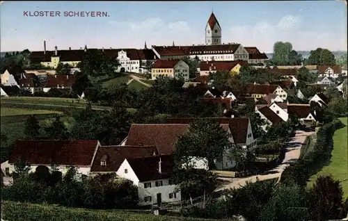 Ak Scheyern in Oberbayern, Gesamtansicht, Kloster