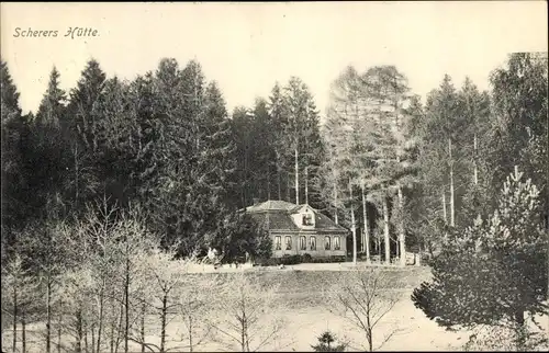 Ak Ohrdruf in Thüringen, Blick auf die Scherers Hütte