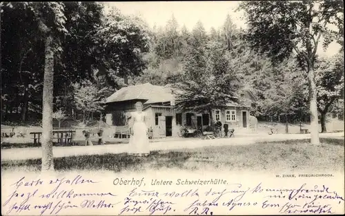 Ak Oberhof im Thüringer Wald, Untere Schweizerhütte