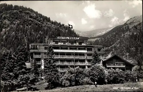 Ak Château d'Œx Oex Kanton Wallis, Hotel Rosat