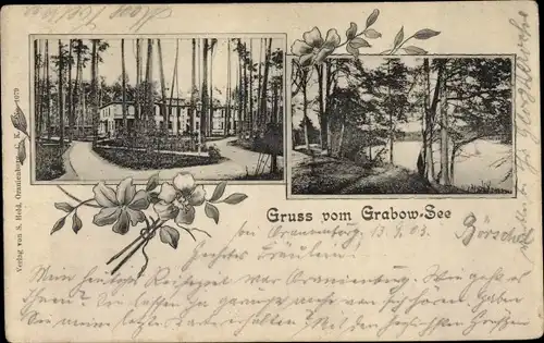 Ak Grabowsee Oranienburg im Kreis Oberhavel, Gebäude, Seeufer