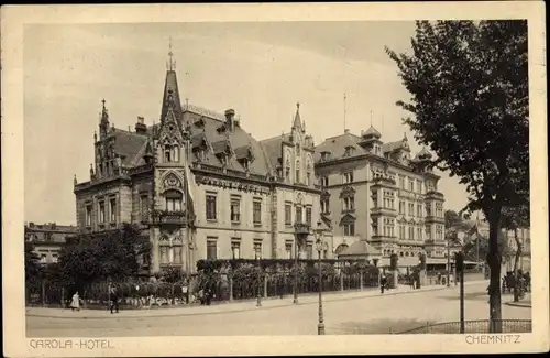 Ak Chemnitz in Sachsen, Carola Hotel