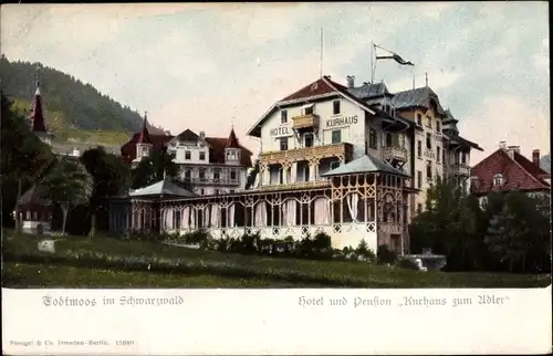 Ak Todtmoos im Schwarzwald, Hotel und Pension Kurhaus zum Adler