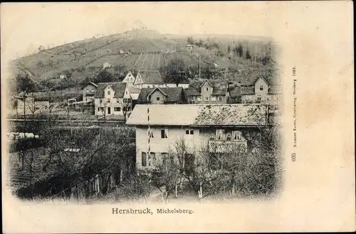 Ak Hersbruck in Mittelfranken, Michelsberg, Blick auf den Ort