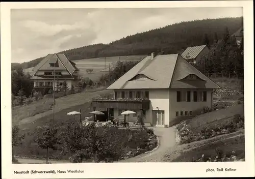 Ak Waldau Titisee Neustadt im Breisgau Schwarzwald, Haus Westfalen
