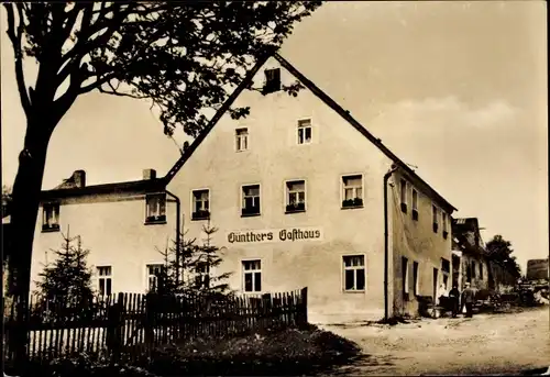 Ak Satzung Marienberg im Erzgebirge, Günthers Gasthaus