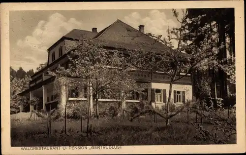 Ak Bad Berneck Fichtelgebirge, Restaurant Gertrudlust