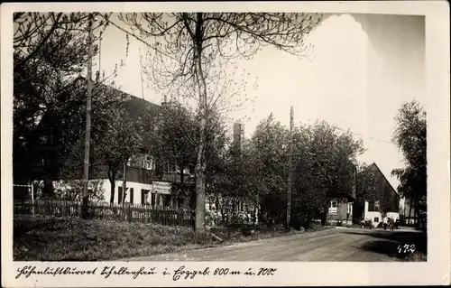 Ak Schellerhau Altenberg im Erzgebirge, Straßenpartie