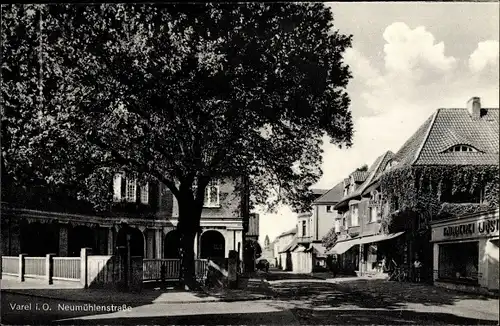 Ak Varel in Oldenburg Jadebusen, Neumühlenstraße