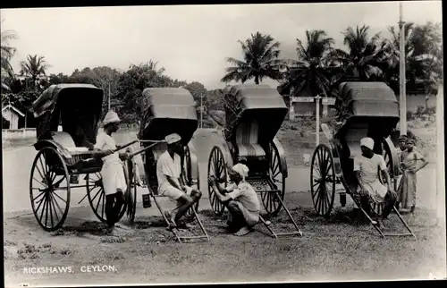 Ak Ceylon Sri Lanka, Rickshaws