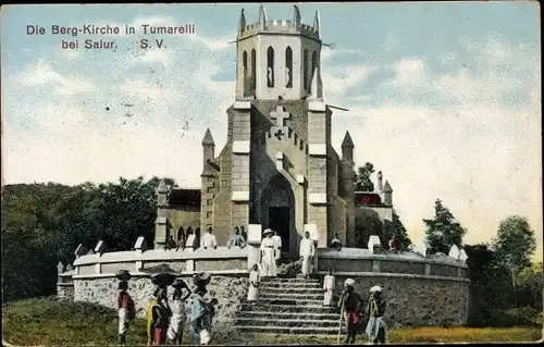 Ak Salur Andhra Pradesh Indien, Berg Kirche in Tumarelli bei Salur