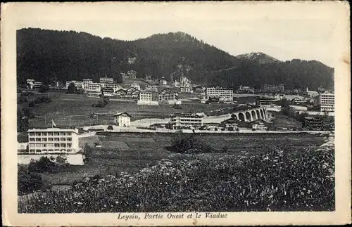 Ak Leysin Kanton Waadt, Partie Ouest, Le Viaduc