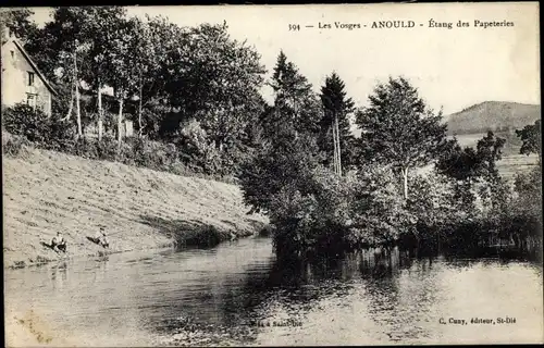 Ak Anould Vosges, Etang des Papeteries