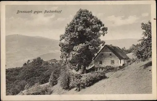 Ak Vosges Frankreich, Brézouard gegen Buchenkopf