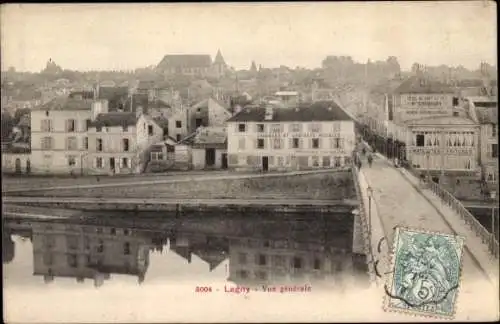 Ak Lagny Seine et Marne, Vue generale