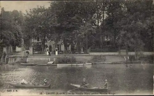 Ak Lagny Seine et Marne, Le Moulin Bleu, Ancien Moulin Rouge