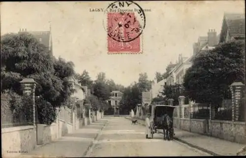 Ak Lagny Seine et Marne, Rue Omerine-Brudenne