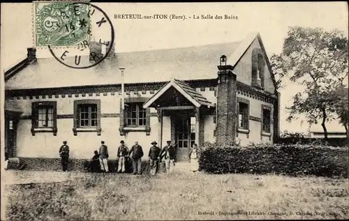 Ak Breteuil sur Iton Eure, La Salle des Bains