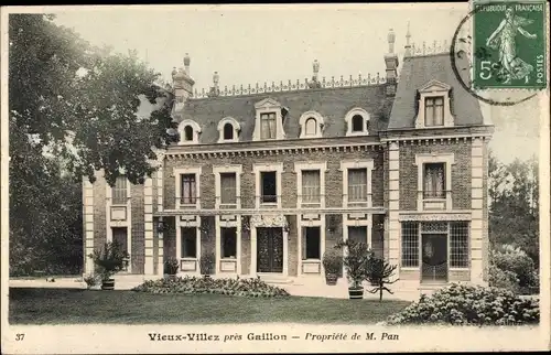 Ak Gaillon Eure, Vieux Villez, Propriere de M. Pan