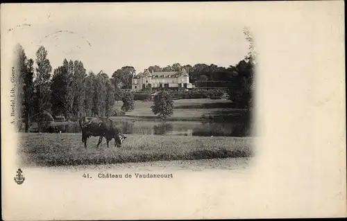 Ak Gisors Eure, Chateau de Vaudancourt