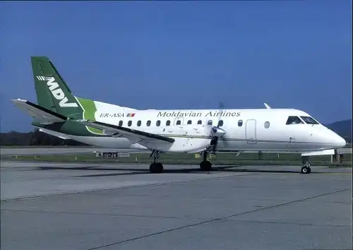 Ak Moldauisches Passagierflugzeug, Moldavian Airlines, Saab 340B, ER ASA