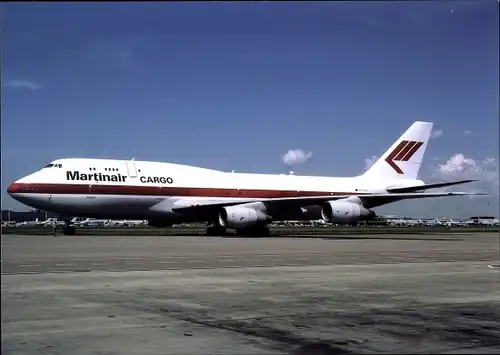 Ak Niederländisches Frachtflugzeug, Martinair Cargo, Boeing B747 206, PH BUH