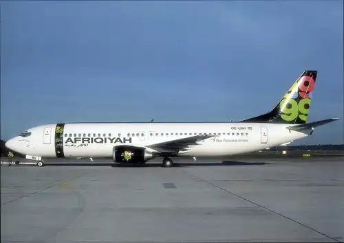 Ak Libysches Passagierflugzeug, Afriqiyah, Boeing B737 4Z9, OE LNH