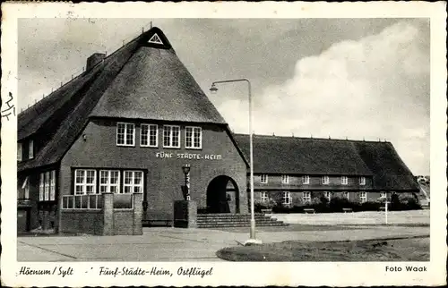 Ak Hörnum auf Sylt Nordfriesland, Fünf-Städte-Heim