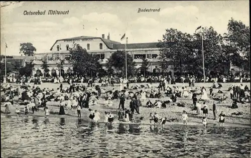 Ak Möltenort Heikendorf an der Kieler Förde, Badestrand